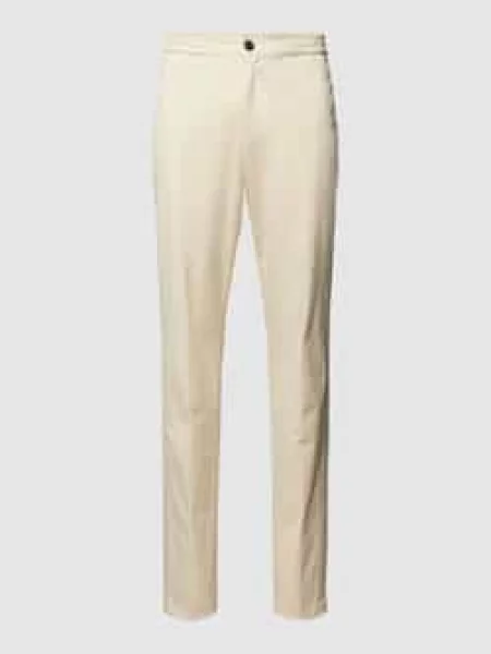 Chinosy o kroju slim fit z lamowanymi model CHELSEA' Tommy Hilfiger białe