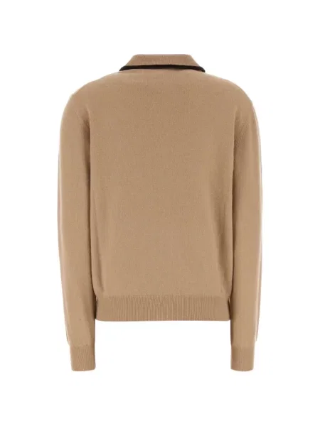 Tricou polo Miu Miu de lână
