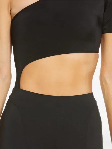 Yoga body Alo Yoga cu un umăr gol negru