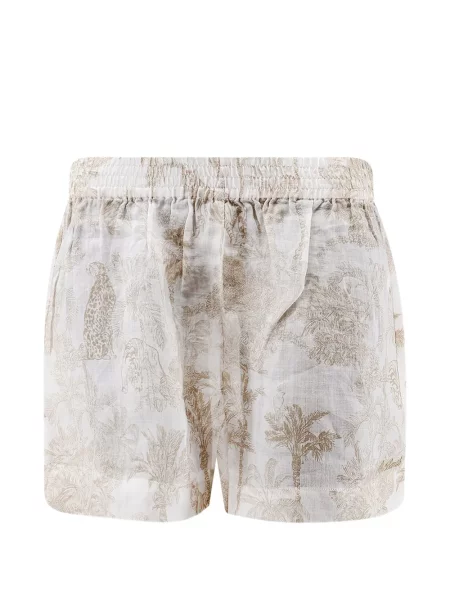 Pantaloni scurți Mc2 Saint Barth alb