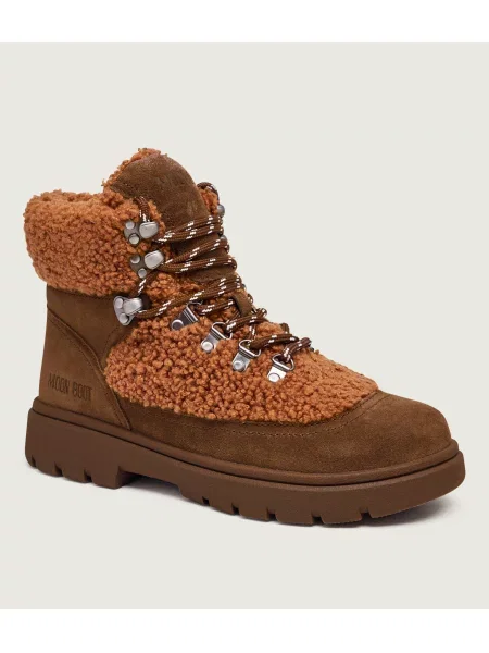 Botine Moon Boot din piele maro