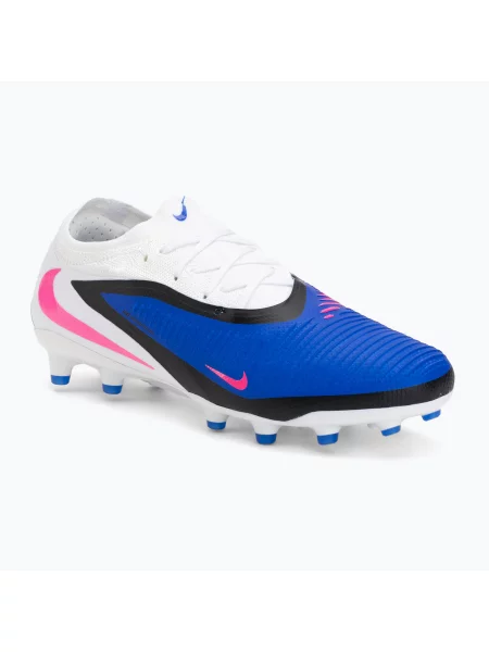 Încălțăminte de fotbal pentru bărbați Nike Phantom 6 Low Pro AG racer blue/white/pink blast alb