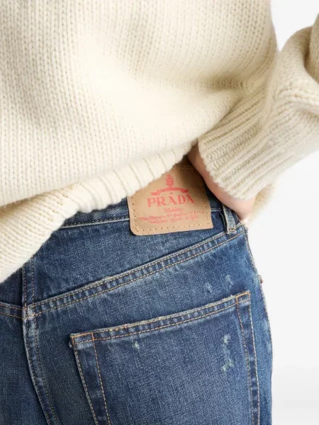 Blugi Prada cu 5 buzunare albastru