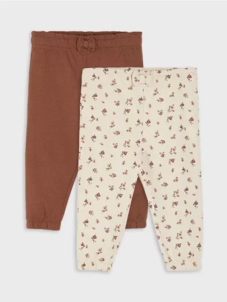 Sinsay kalhoty 2 pack béžová