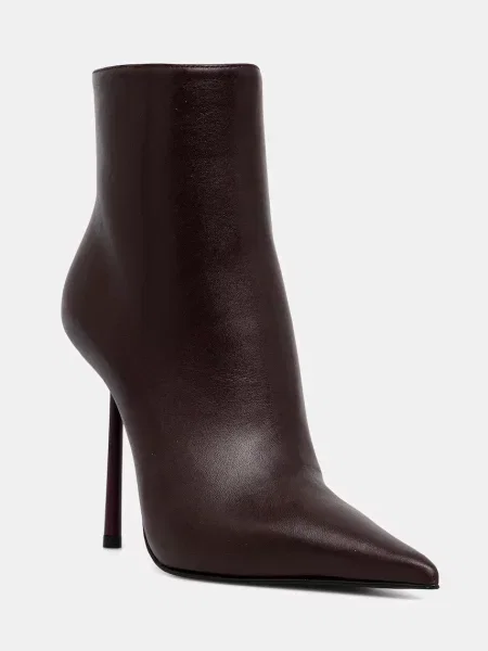 Кожени боти Le Silla Stivaletto Bella с тънък бордо