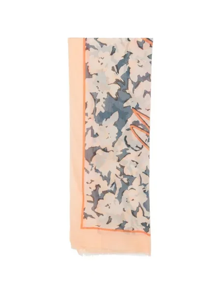 Fular Marc O'polo cu model floral cu imagine albastru