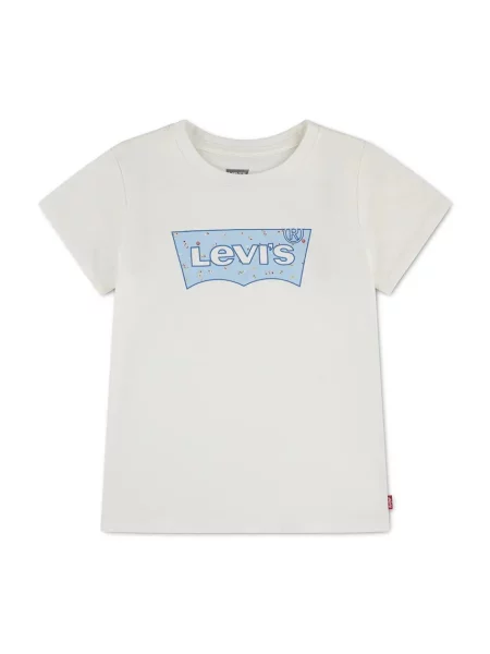 Levi's tričko detské s bavlnou BATWING SEASONAL FILL TEE biela