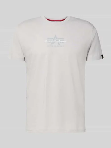 T-shirt z detalem z logo Alpha Industries