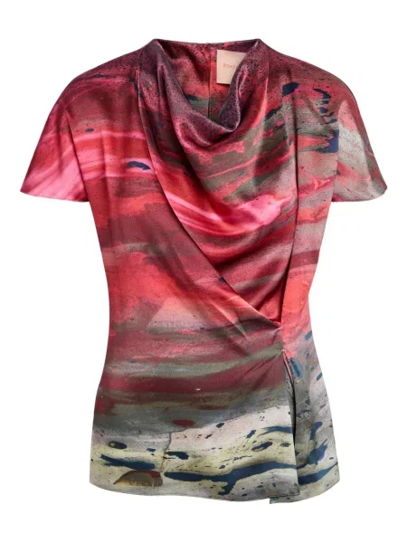 Top Roksanda drapowany czerwony