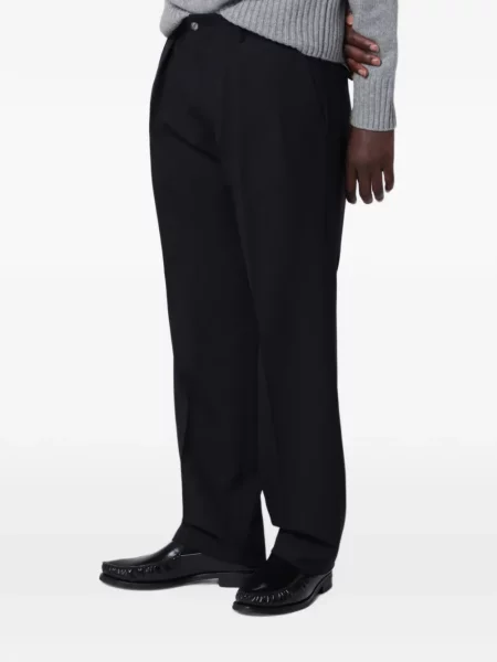 Pantaloni Biagio Santaniello de lână albastru