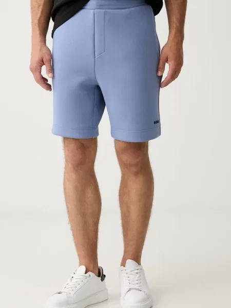 BOSS Green pantaloni scurți de trening pentru bărbați cu albastru