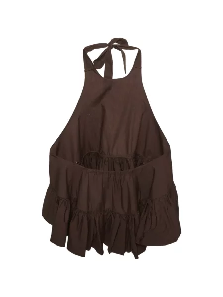 Top 424 cu gât halter maro