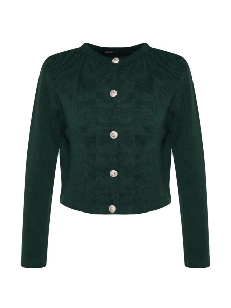 Trendyol Geacă tricotată închis verde