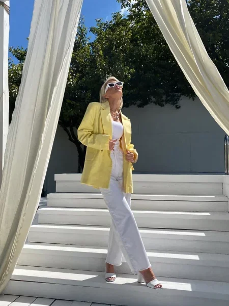 Лляний Блейзер Milirud жовтий