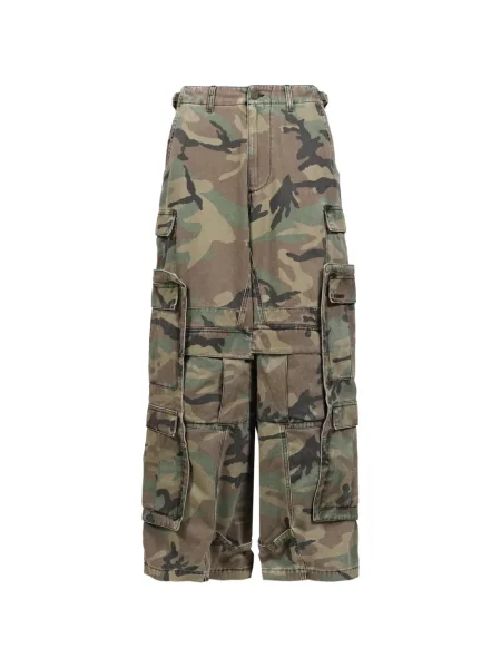Blugi Vetements cu imagine cu model camuflaj verde