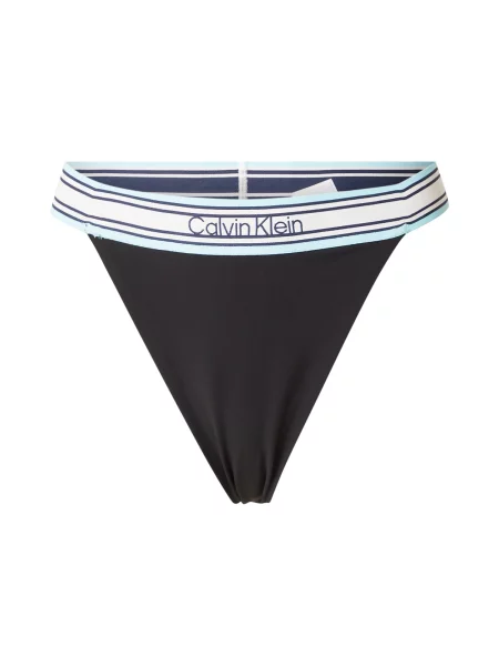 Calvin Klein Swimwear Slip costum de baie bej / albastru deschis negru