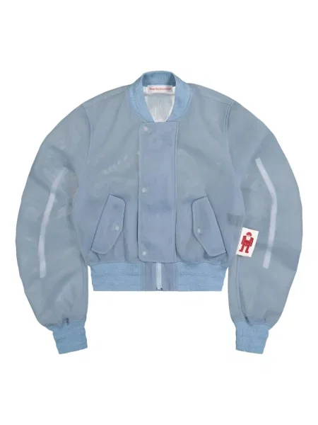 Geacă bomber Walter Van Beirendonck transparente albastru