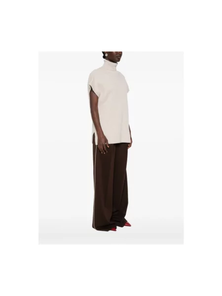 Sweter z golfem Max Mara beżowy