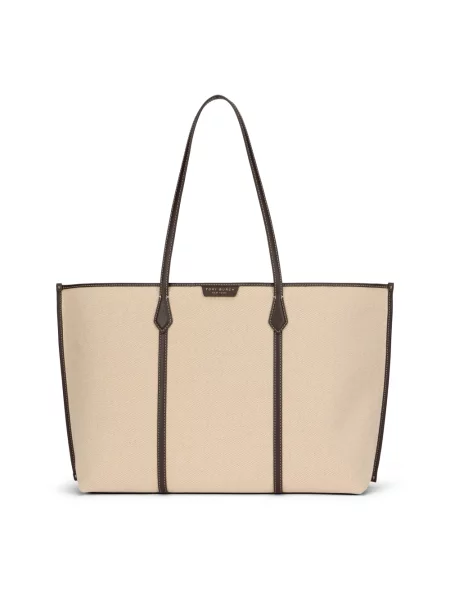 Tory Burch Torebki Kobieta ONE SIZE Perry Canvas Tote beżowy
