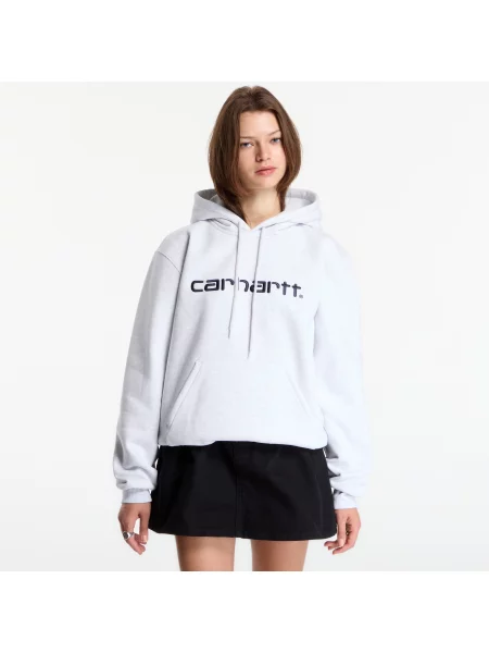 Суитшърт Carhartt WIP Hooded Carhartt Sweat UNISEX Ash Heather/ Graphite S