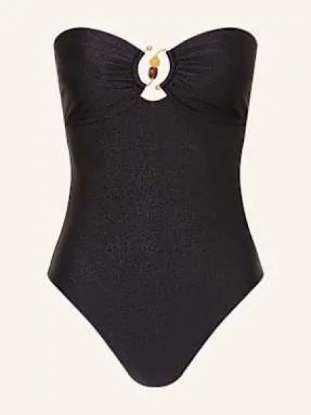 Seafolly Góra Od Bikini Bandeau Palermo schwarz czarny