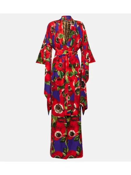 Halat Dolce&gabbana de mătase cu model floral