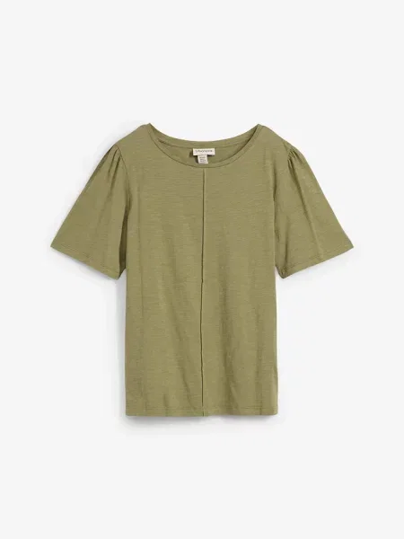 T-shirt z czystej bawełny zielona
