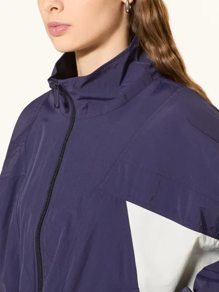 Calvin Klein Jeans Bunda Dolman tmavě modrá bílá