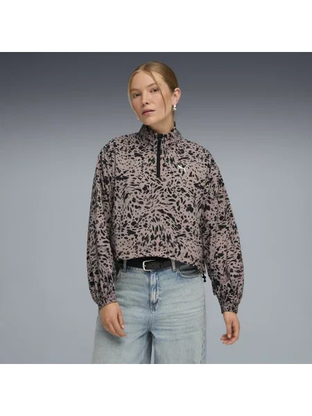 PUMA luźna kurtka Essentials z zamkiem Akcesoria S beżowy