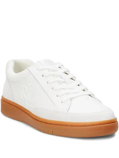 Sneakerși Lauren Ralph Lauren alb