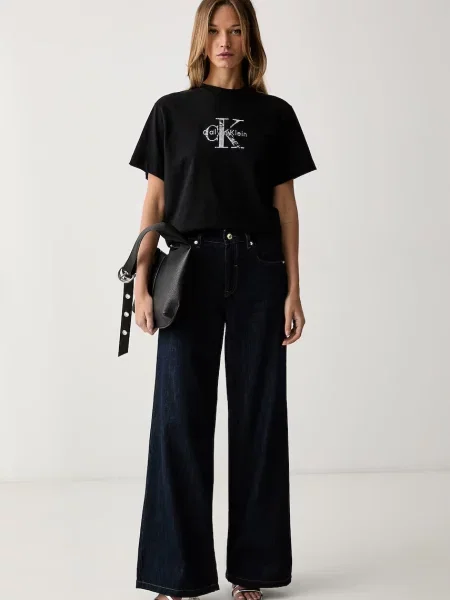 Calvin Klein Jeans tričko dámske čierna