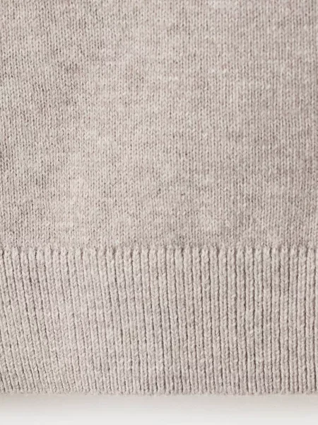 Sweter z dzianiny z półgolfem średni Dzieci lata MANGO KIDS brązowy