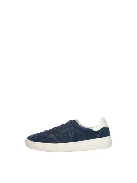 Sneakersy Lyle & Scott skórzane niebieskie