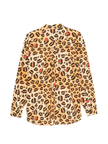 Košulja Alessandro Enriquez s printom s leopard uzorkom narančasta