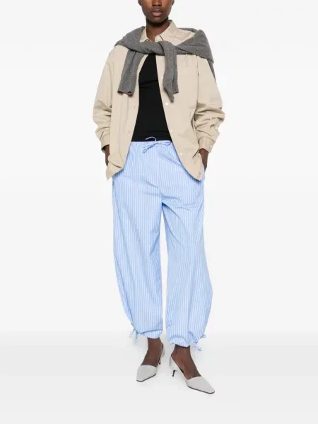 Pantaloni Toteme cu cordon albastru