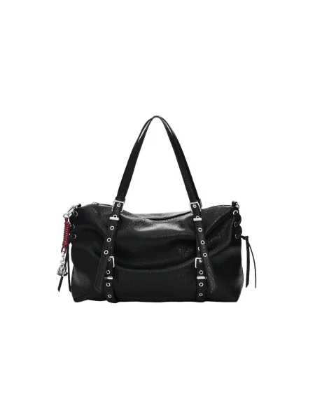 Desigual Geantă shopper Half Logo Lanuza negru