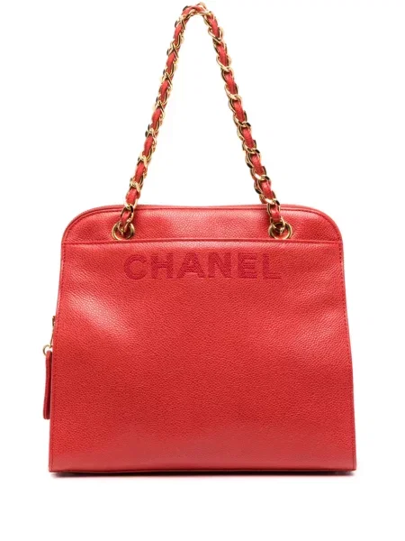 Kabelka Chanel Pre-owned s autogramem červená