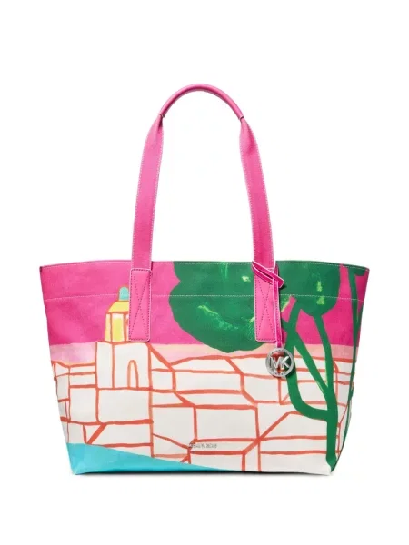 Geantă shopper Michael Kors cu imagine roz