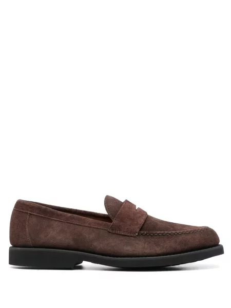 Pantofi loafer Sebago din piele de căprioară maro