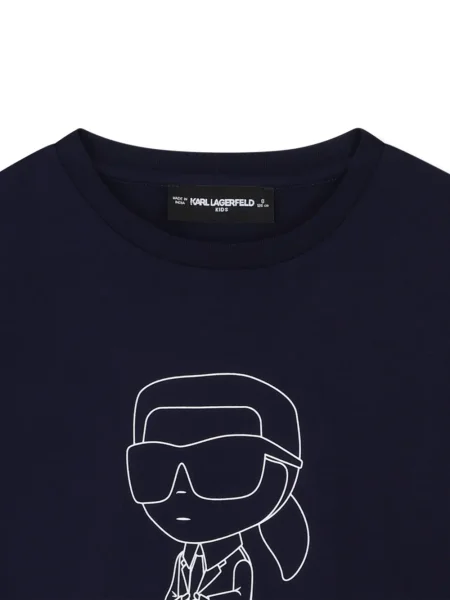 Dětské tričko Karl Lagerfeld modré