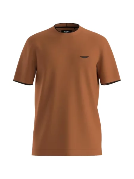 Tricou Boss cu autograf maro