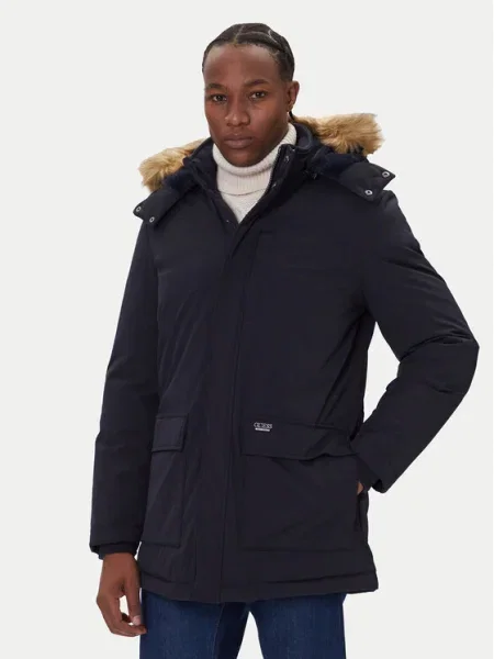 Guess Пухено яке тъмносин