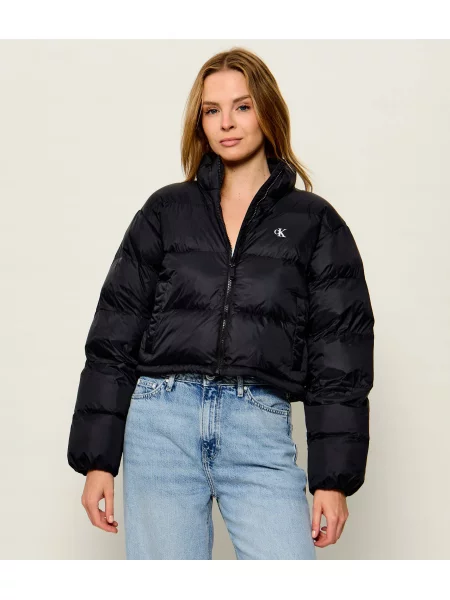Calvin Klein Jeans Kabát Essential | Cropped Fit fekete