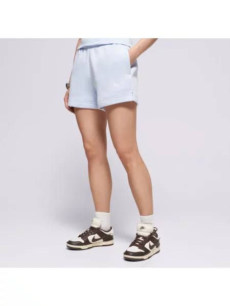 Nike Szorty W Nsw Phnx Flc Mr Std niebieskie