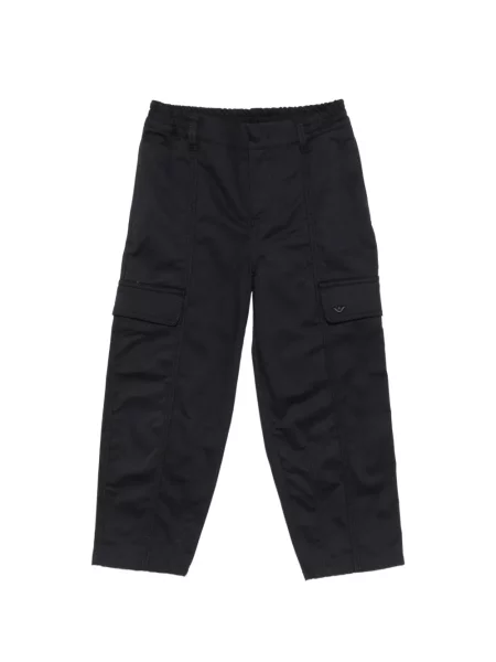 Spodnie cargo dziecięce Emporio Armani czarne
