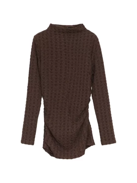 Tricou Bimba Y Lola cu volane maro