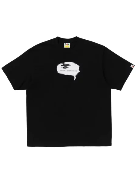 Tricou A Bathing Ape® cu imagine negru
