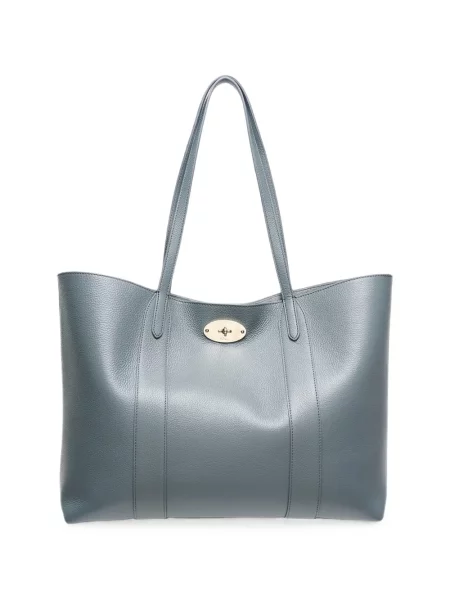 Geantă shopper Mulberry din piele gri