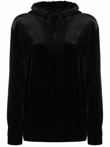Суичър с качулка Norma Kamali черно