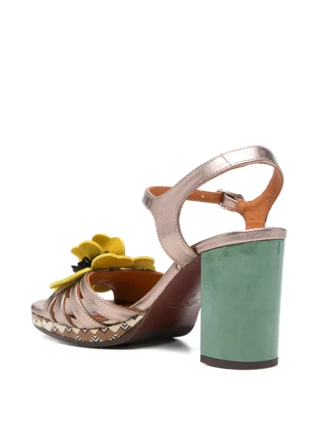 Pantofi cu toc Chie Mihara din piele cu model floral
